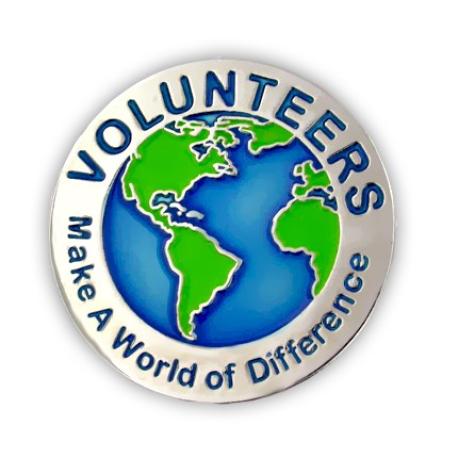     Volunteers Make a World of Difference Pin