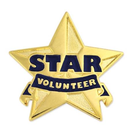     Star Volunteer Pin