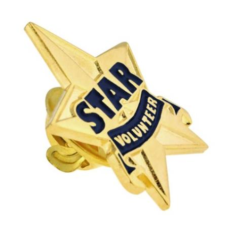     Star Volunteer Pin