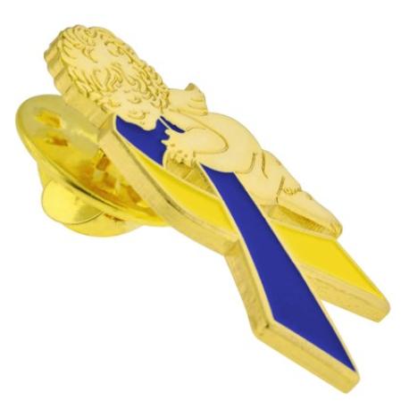     Down Syndrome Ribbon Angel Pin