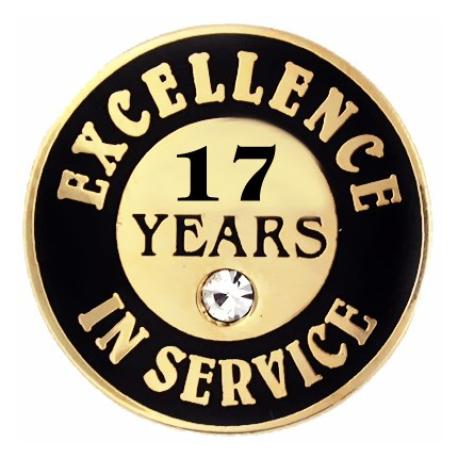     Excellence In Service Pin - 17 years