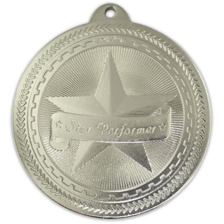     Silver Star Performer Medal - Engravable