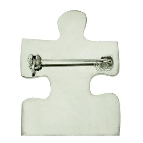     Rhinestone Autism Puzzle Pin