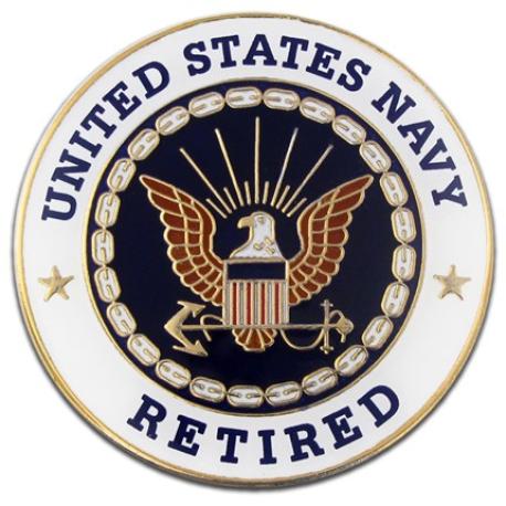     U.S. Navy Retired Pin