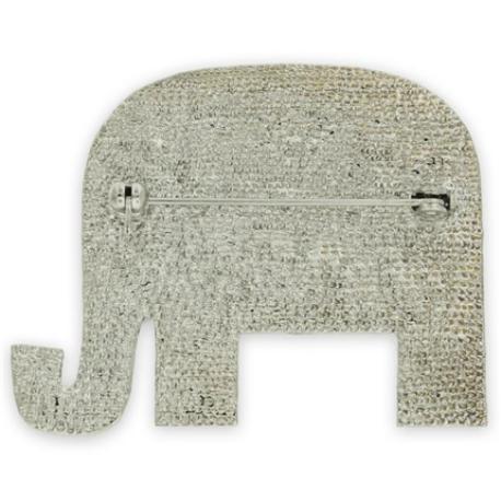     Rhinestone Republican Elephant Pin