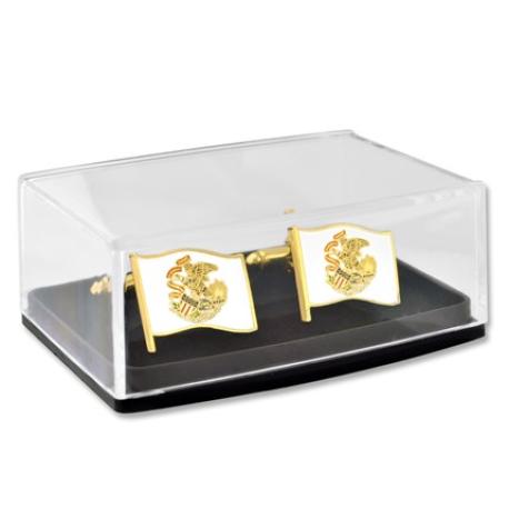     Illinois Flag Cufflink Set