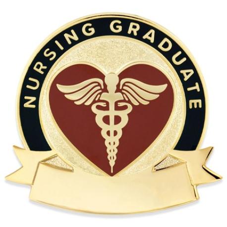     Nursing Grad Caduceus Pin-Engravable