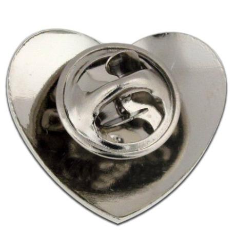     Silver Heart Lapel Pin