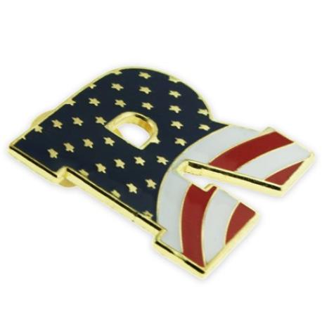     Republican "R" Flag Pin