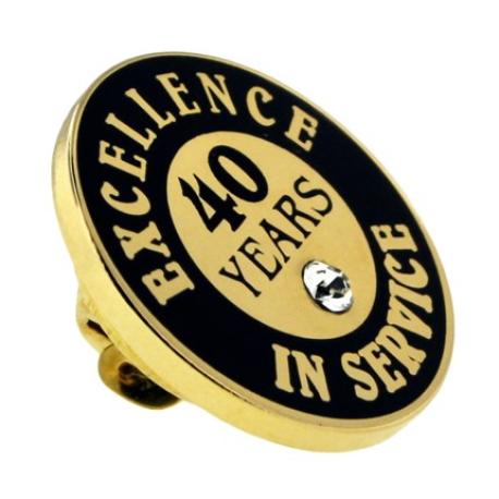     Excellence In Service Pin - 40 Years