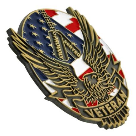     Proudly Served Veteran Pin