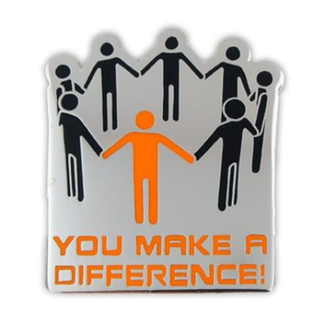     You Make A Difference Lapel Pin