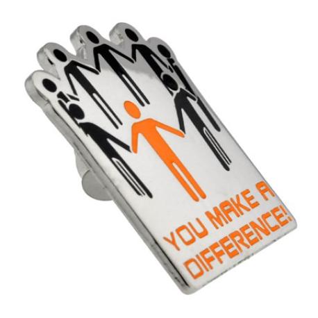     You Make A Difference Lapel Pin