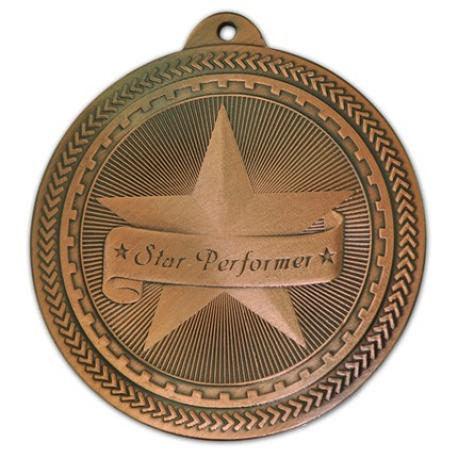     Bronze Star Performer Medal - Engravable