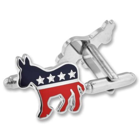     Political Democratic Donkey Cufflink Set