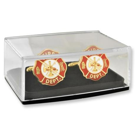     Fireman Shield Cufflink Set