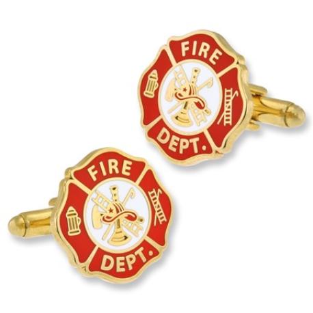     Fireman Shield Cufflink Set