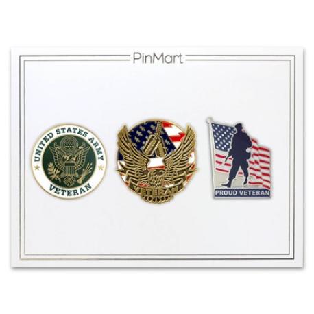     U.S. Army Veteran 3-Pin Set