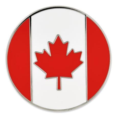     Canada Flag Circle Pin