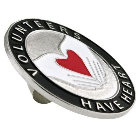     Volunteers Have Heart Pin