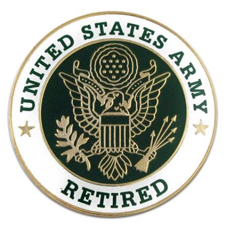     U.S. Army Retired Pin