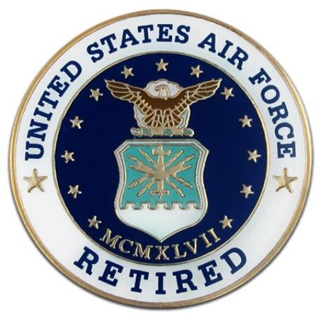     U.S. Air Force Retired Pin