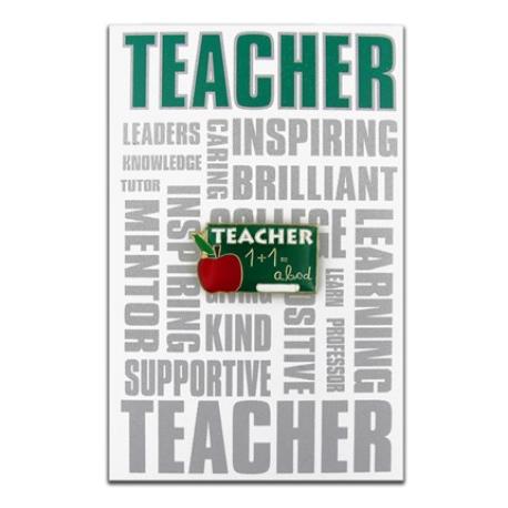     Teacher Pin with Card