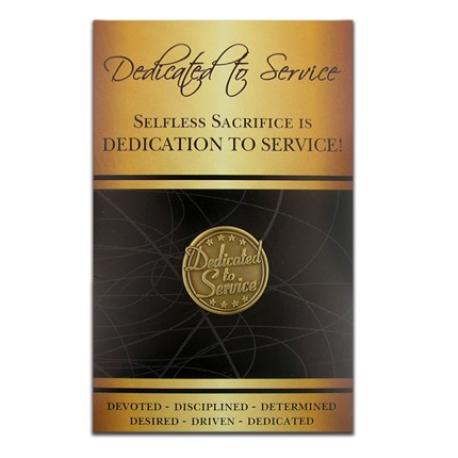     Dedicated to Service Pin with Card