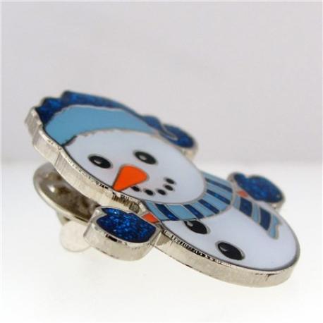     Holiday Snowman Pin