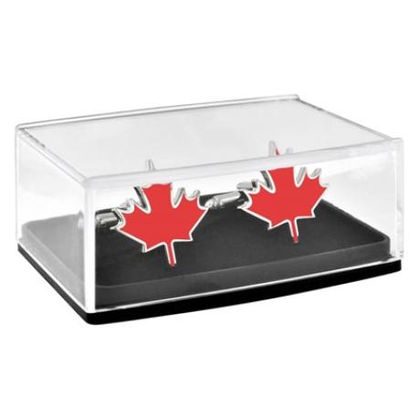     Canadian Maple Leaf Cufflink Set