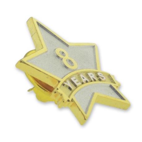     Years of Service Star Pin - 8 Years