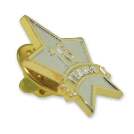     Years of Service Star Pin - 16 Years