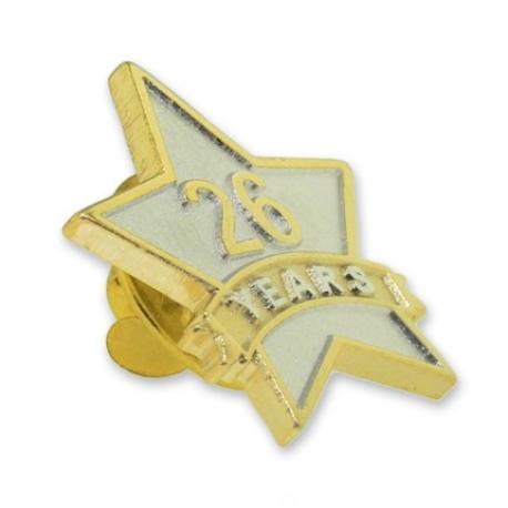     Years of Service Star Pin - 26 Years