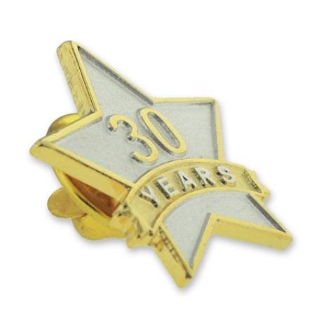     Years of Service Star Pin - 30 Years