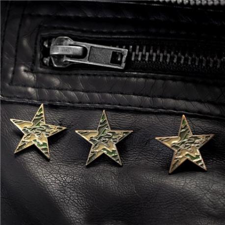     Camouflage Star Pin