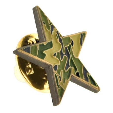     Camouflage Star Pin