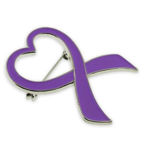     Purple Heart Ribbon Brooch