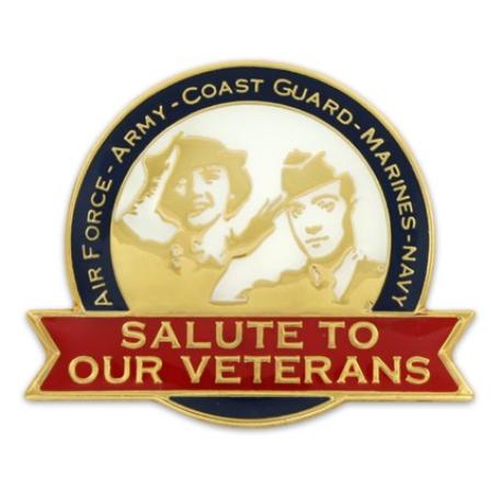     Salute Our Veterans Pin