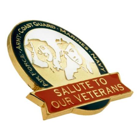     Salute Our Veterans Pin