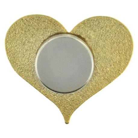     Red Heart Pin Magnetic Back