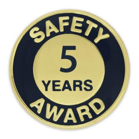     Safety Award Pin - 5 Years