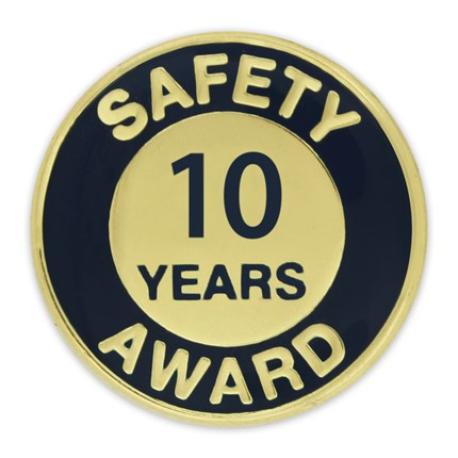     Safety Award Pin - 10 Years