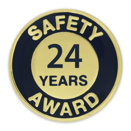     Safety Award Pin - 24 Years