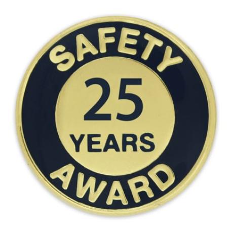     Safety Award Pin - 25 Years