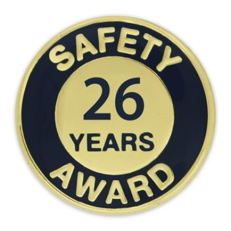     Safety Award Pin - 26 Years