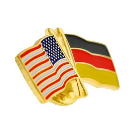     USA and Germany Flag Pin