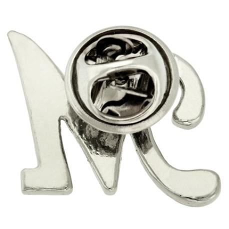     Rhinestone Letter M Pin