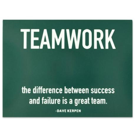     Teamwork Success Presentation Card