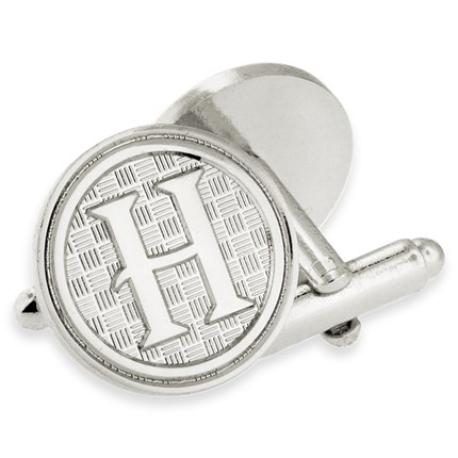     Letter H Cufflink Set