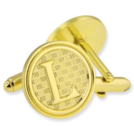     Letter L Cufflink Set